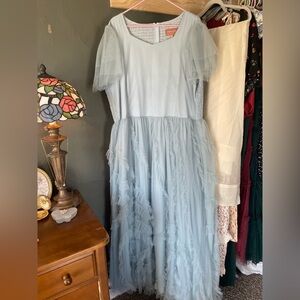 JessaKae Light Blue Tulle Maxi Dress